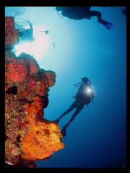 Wall diving at Puerto Rico's southeast corner.  Canon g9 by Juan Torres 